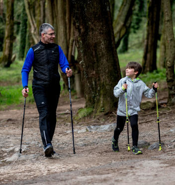 marcher en famille ou amis