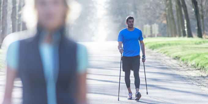 marche nordique test produit batons